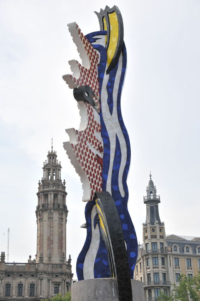 Dsc 1633 dzieło Roya Lichtensteina - Twarz Barcelony