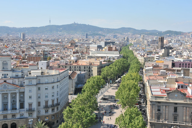 Dsc 1695 Rambla - widok z Mirador de Colon