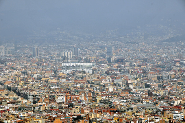 Dsc 2231 widok ze wzgórza Montjuic