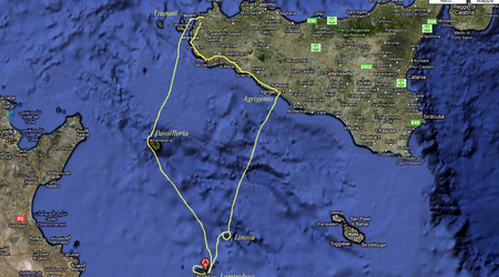 Mapa trasy MAXIMUM – Lampedusa, Włochy