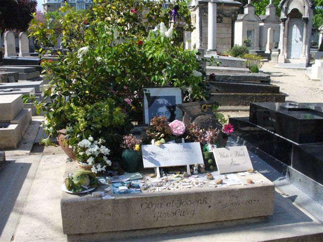 Grób Serge Geinsbourgha na Montparnasse