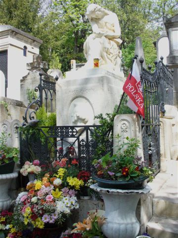 Cmentarz Père-Lachaise grób Fryderyka Chopina
