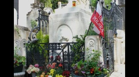 Cmentarz Père-Lachaise grób Fryderyka Chopina – Paryż, Francja