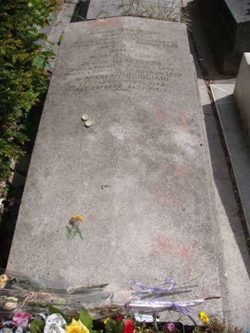Grób Modiglianiego Pere Lachaise
