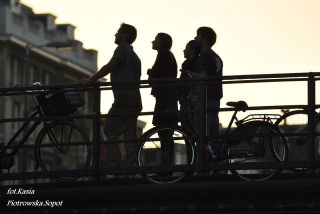Zwiedzanie Amsterdamu.