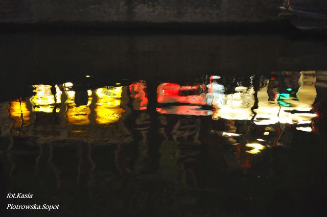 Nocne zycie w Amsterdamie.
