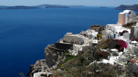 pocztówkowe Santorini – Grecja