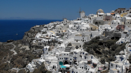 pocztówkowe Santorini – Grecja