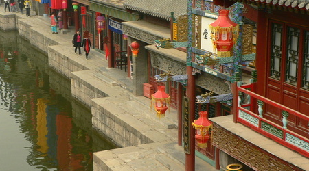 Pekin - Pałac Letni - uliczka Suzhou – Chiny