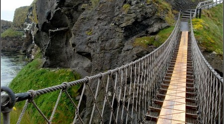 Most linowy Carrick a Rede – Irlandia Północna, Wielka Brytania