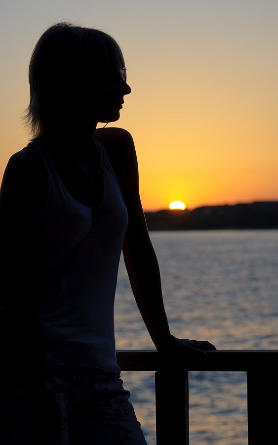 Sunset girl