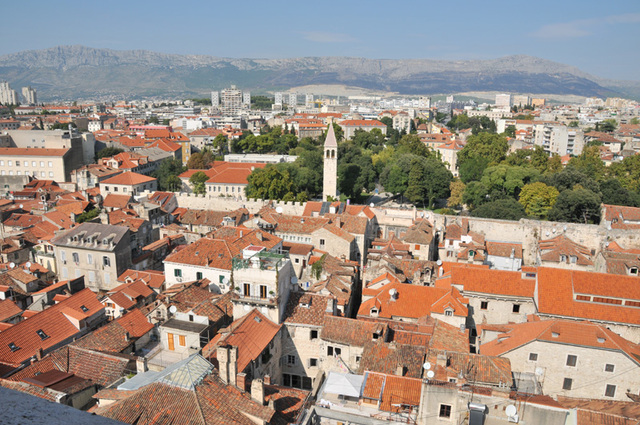 Split  32 - widok z wieży katedralnej
