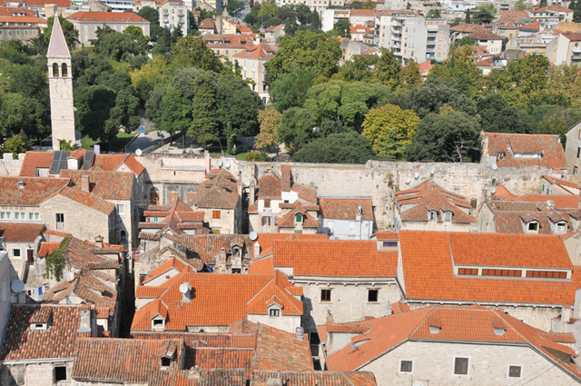 Split  39 - widok z wieży katedralnej