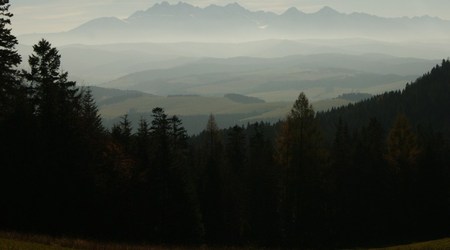 Tatry z przełęczy – Trzy korony, Polska