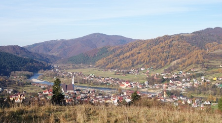 widok na Krościenko – Trzy korony, Polska