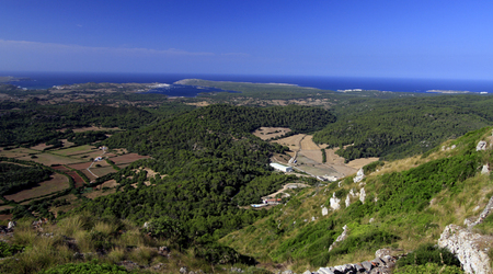 Widok z El Toro – Es mercadal, Hiszpania