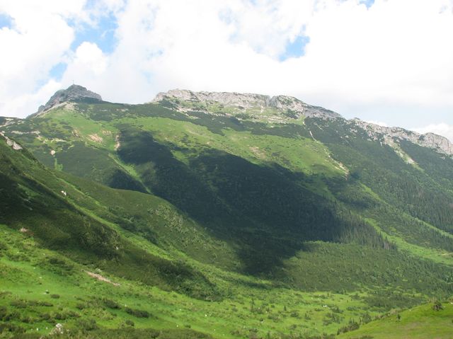 Polskiego orla cien w drodze na Kondracką Przełęcz