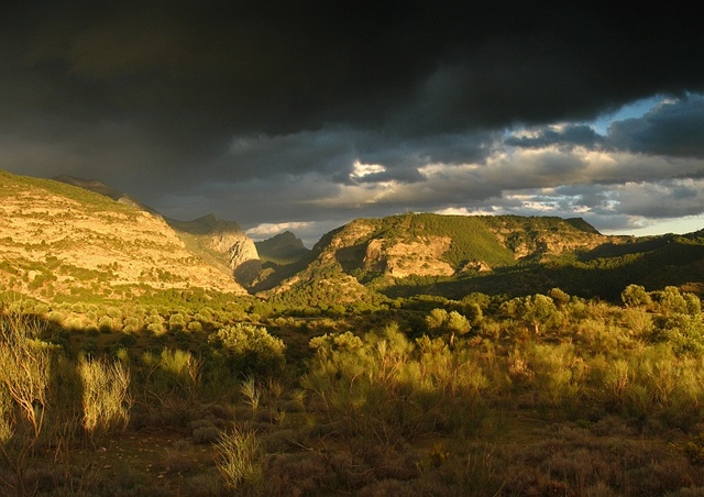 Widok na El Chorro, Andalucía