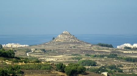 Malta krajobraz z wyspy Gozo