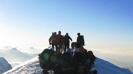 na szczycie – Mont blanc, Francja