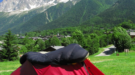 na campingu w les houches – Mont blanc, Francja