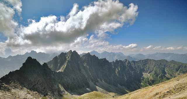 TATRY-Jaworowa grań z Lodowej Przełęczy