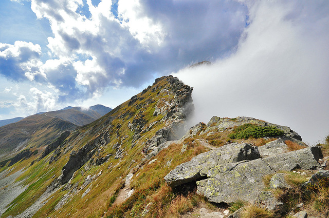 TATRY-Rohacz Płaczliwy w chmurach