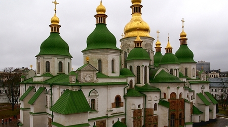 Kijów widok na sobór św. Zofii – Ukraina