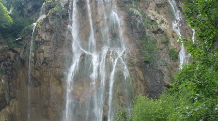 Plitvice - wodospad z bliska – Chorwacja