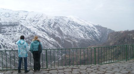 Rosyjcy turyści – Garni, Armenia