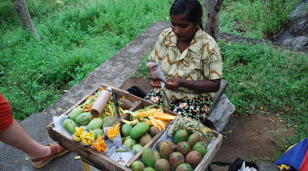 sprzedawczyni mango – Dambulla, Sri Lanka