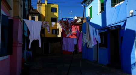 suszarki w Burano – Włochy