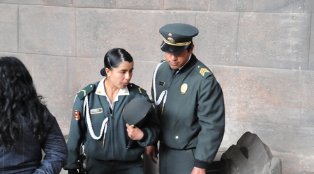 policja w Cusco – Peru