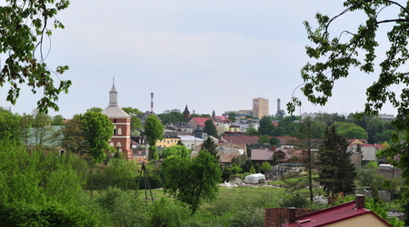 widok ze wzgórza klasztornego na Sierpc – Polska