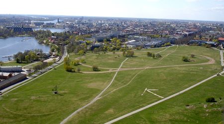 Widok z wieży  Kaknastornet – Sztokholm, Szwecja