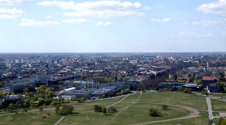 Widok z wieży  Kaknastornet – Sztokholm, Szwecja