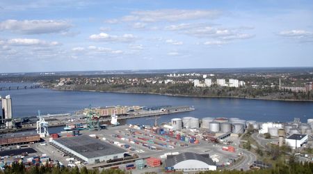 Widok z wieży  Kaknastornet – Sztokholm, Szwecja