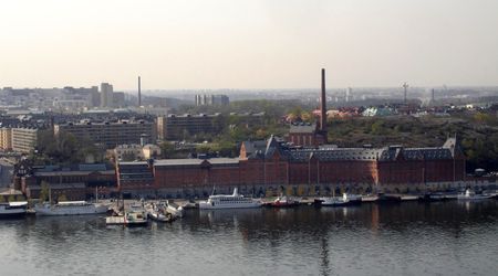 Widok na miasto  z Stadshuset – Sztokholm, Szwecja
