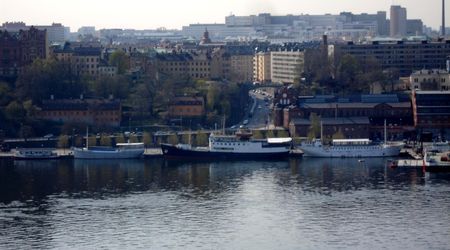 Widok na miasto  z Stadshuset – Sztokholm, Szwecja