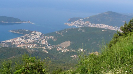 Panorama wybrzeza czarnogory – Budva, Czarnogóra