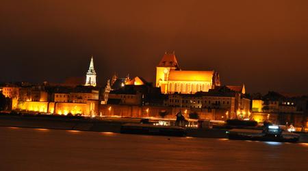 Panorama nocna1 – Toruń, Polska