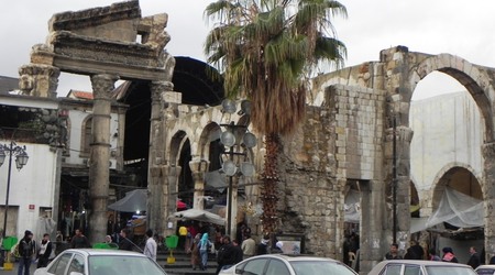 plac przed Meczetem Omajadów – Damaszek, Syria