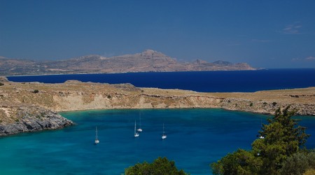 Zatoka w Lindos – Rodos, Grecja