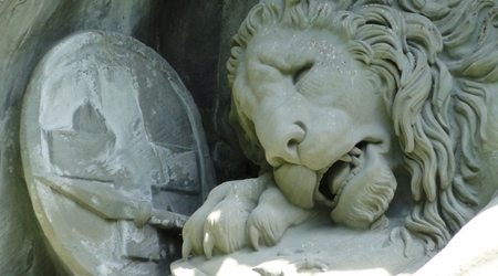 Lowendenkmal - umierający lew – Lucerna, Szwajcaria