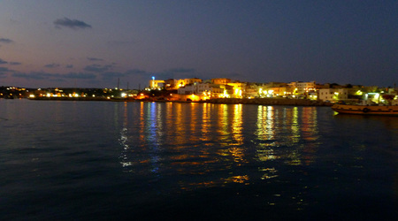 Lampedusa by night – Linosa, Włochy