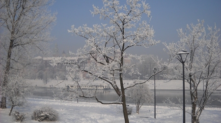 Wawel zimą – Kraków, Polska