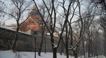 Planty zimą... – Kraków, Polska