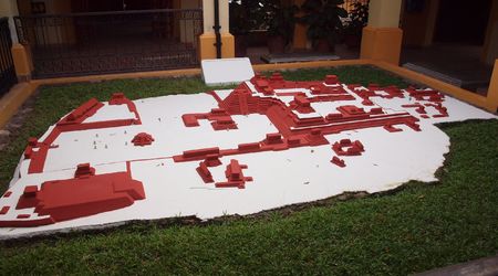 Ruiny Copan -  makieta – Copán, Honduras
