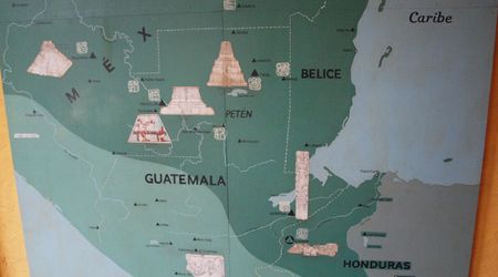 Ruiny Copan -  mapa – Copán, Honduras