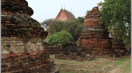 Ruiny świątyń – Ayutthaya, Tajlandia